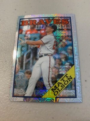 2023 Topps Chrome Matt Olson Silver Pack Mojo 35th Anniversary #T88C-98 - Image 1 of 2