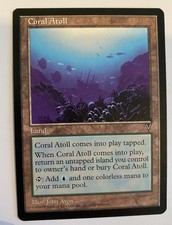 MTG Visions : Coral Atoll - NM condition -  Uncommon Magic Card