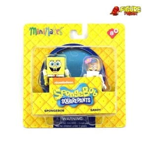Bob Esponja Pantalones Cuadrados Minimates Serie 1 Bob Esponja Pantalones Cuadrados y Arena - Imagen 1 de 3