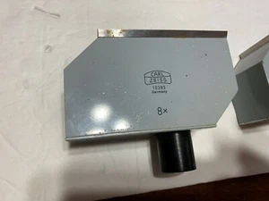 Lot of 2 Carl Zeiss Eyepiece Lens Assembly ~ 10383 (8X) & 133683 (2X) ~ Germany - Picture 1 of 7