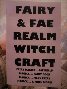 FAIRY AND FAE REALM WITCHCRAFT book - Picture 1 of 1