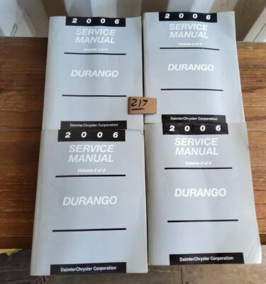 OEM 2006 Dodge Durango Factory Service Manual Original Shop Repair Set - Image 1 of 3