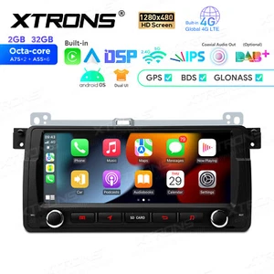 8.8" Android 14 2+32G Car Stereo GPS Radio CarPlay 4G LTE DSP for BMW E46 M3 320 - Picture 1 of 20