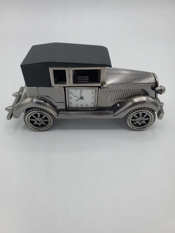 Antique Car Desk Clock Novelty ,Collectable Gift , Great Condition Cover
