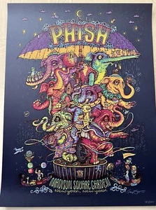 PHISH POSTER MSG NYC 2023 MARQ SPUSTA 7 NIGHTS 7/28-8/5 #237/1300 - Bild 1 von 4