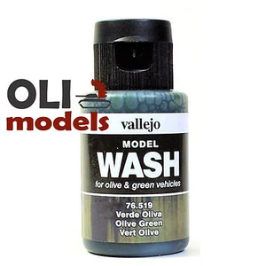 Acrylic Wash OLIVE GREEN for Olive & Green 35ml Bottle - Vallejo Wash 76519 - Picture 1 of 2