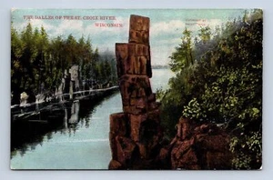 The Dalles of the St. Croix River Wisconsin Postcard Unposted - Picture 1 of 2