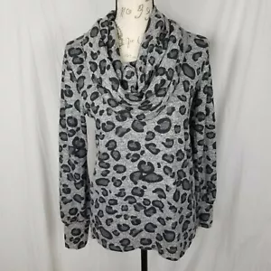 Gibson Leopard Print Lightweight Sweatshirt - Picture 1 of 7