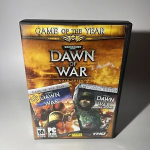 Warhammer 40,000 Dawn of War Gold Edition PC CD-ROM Software 4 Discs Windows - Picture 1 of 3