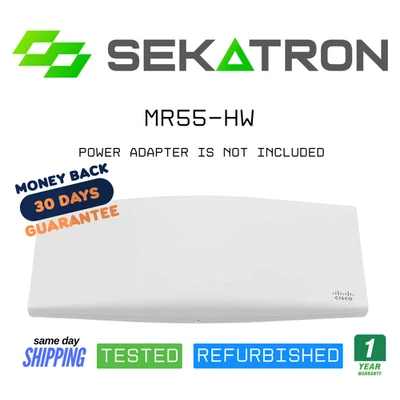 ♻️ Cisco MR55-HW Unclaimed Dual-Band Wireless Wi-Fi 6 w/ Mounting Kit ⚡Fast Ship - Image 1 of 2