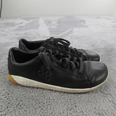 Sapato Vivobarefoot Masculino Tamanho 9.5 Couro Preto Minimalista Descalço com Cadarço - Imagem 1 de 4