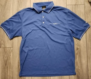 NIKE GOLF FIT DRY HERREN FREIZEITHEMD KRAGEN SIEGEL BLAU SHIRT GRÖSSE MEDIUM - Bild 1 von 10