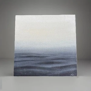 Abstrakte Landschaft/Meereslandschaft Horizont Gemälde signiert - Bild 1 von 6