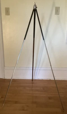 Vintage German Bilora Metal Extendable 4-Ball Head Tripod 17”- 49.5” Outdoor - Image 1 of 4