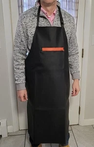 Heavy Duty Waterproof Rubber Vinyl Apron Men-Best for Staying Dry Dishwashing - Picture 1 of 8