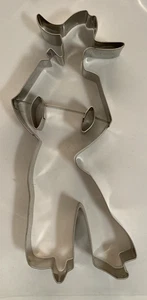 Lg 9" Metal Gunslinger Cowboy Cookie Cutter Wild West Western Sheriff Hat Chaps - Picture 1 of 9
