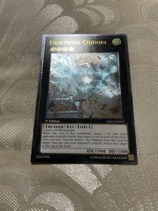 Yu-Gi-Oh! Lightning Chidori CBLZ-EN052 Ultimate Rare 1st Edition NM - Picture 1 of 18