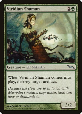 (4x) VIRIDIAN SHAMAN - Mirrodin – MTG Magic the Gathering Card - Uncommon - Image 1 of 4