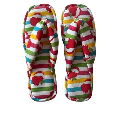 Chanclas coloridas sin marca talla 7,5 playa - hogar - pedicura - divertidas Foto 1 de 4