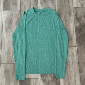 Camisa sin costuras FIGS Salta talla mediana verde manga larga W22KW1010 - Imagen 1 de 10