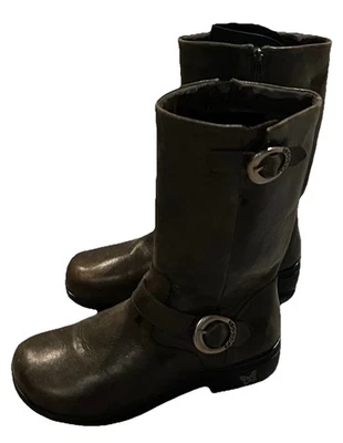 Alegria KRI-643 Espresso Brown Leather Mid-Calf Boots  Womens EU 39 US 9 - Image 1 of 4