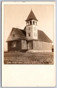 K40/ Butternut Michigan RPPC Postcard c1910 Congregational Church 52 - Picture 1 of 2