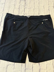 Columbia PFG Mens 46 Shorts Black Omni-Shade Outdoors Casual, Columbia 46 - Picture 1 of 11