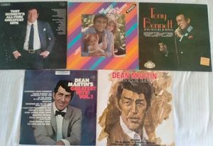 Job Lot of 5 DEAN MARTIN & TONY BENNETT Vinyl Records LP's - Picture 1 of 1