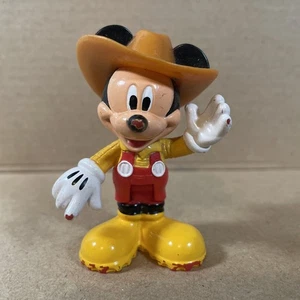 Mickey Mouse Clubhouse Action Figure Cowboy Hat Overalls 2.75” Tall Plastic 2012 - Picture 1 of 6