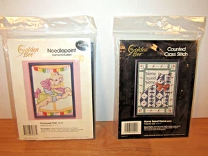 Golden Bee Home Sweet Home Cross Stitch 60421-Carousel Cat 30767 Needlepoint Kit - Picture 1 of 11