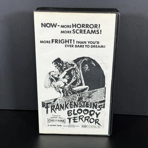 Vintage 1971 Frankensteins Bloody Terror Horror Classic VHS Rare Collector Edition - Bild 1 von 4
