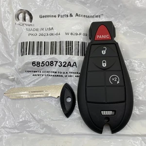 New JEEP CHEROKEE 2014-19 Key Fob OEM Remote - GQ4-53T - 68508732 w/ Insert - Bild 1 von 12
