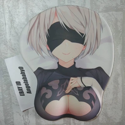 New DIY Anime 2B 3D Mouse pad Wrist Rest Xmas Gift in stock YoRHa No.2 Type B - Image 1 of 4