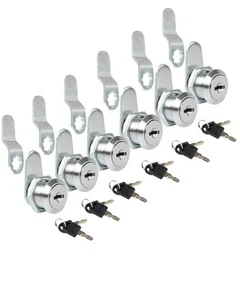 Cabinet Locks, 6 Pcs Keyed Alike 5/8 Inch (16mm) Rv Storage Lock, Cylinder Lo... - Picture 1 of 7