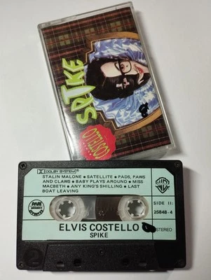 PHILIPPINES Elvis Costello - Spike Cassette Tape w/Sticker Labels. BASF Ferro - Image 1 of 4