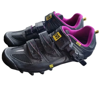 Zapatos de ciclismo de montaña Mavic Scorpio 11 para mujer negros talla 8,5 Foto 1 de 4