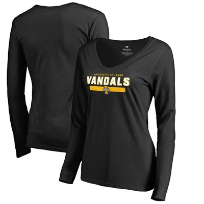 Women's Black Idaho Vandals Team Strong Long Sleeve T-Shirt - Image 1 of 3
