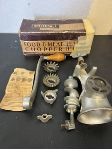Vintage Universal Nr. 1 Lebensmittel- & Fleischzerkleinerer/-zerkleinerer - mit Karton und Anleitung - Bild 1 von 5