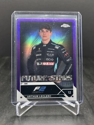 2023 Topps Chrome Formula 1 F1 Arthur Leclerc Purple 020/399 #85 - Image 1 of 2