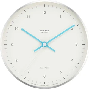 Lemnos Orologio da Parete e Tavolo LC07-06 WH Radio Orologio Analogico Alluminio Bianco MIZUIRO - Foto 1 di 5