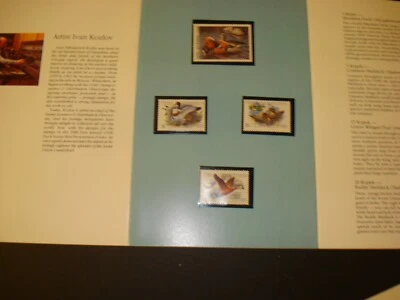 1989 FIRST ANNUAL USSR MNH DUCK STAMPS WITH FOLDER - Image 1 of 2