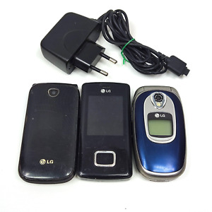 LG C3310 KG800 A250 mieszanka 3 telefony komórkowe (nieprzetestowane) klasyczne telefony komórkowe