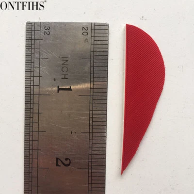 50pcs 2" Parabolic Fletches Feather Fletching Right Wing - Image 1 of 4