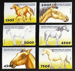 Pferde postfrisch Satz 6 Briefmarken 1999 Guinea #1507-12 - Bild 1 von 1