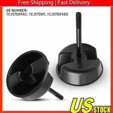 2pcs Fits Jeep Wrangler 07-17 Hardtop Freedom Top Mounting Knob Screws Black