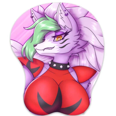 3D Mousepad Oppai Mouse pad with Wrist Rest Pain Relief Anime Manga pad roxanne - Image 1 of 4