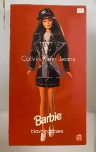 Barbie Bloomingdale's Limited Edition Calvin Klein CK '96 Mattel doll Jean skirt - Picture 1 of 5