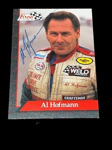 Al Hofman FUNNY CAR DRIVER #57 1993 FINISH LINE autographed NHRA RACING card