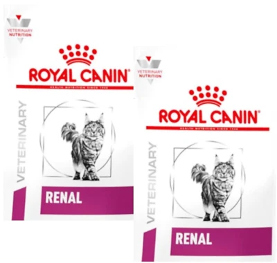 (€ 29,56/kg) Royal Canin Veterinary Diet Feline Renal Nierendiät Katze 2 x 400 g
