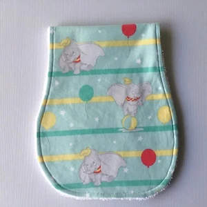 Handmade Baby Burp Cloth ~ Dumbo Print - Mint - Picture 1 of 4